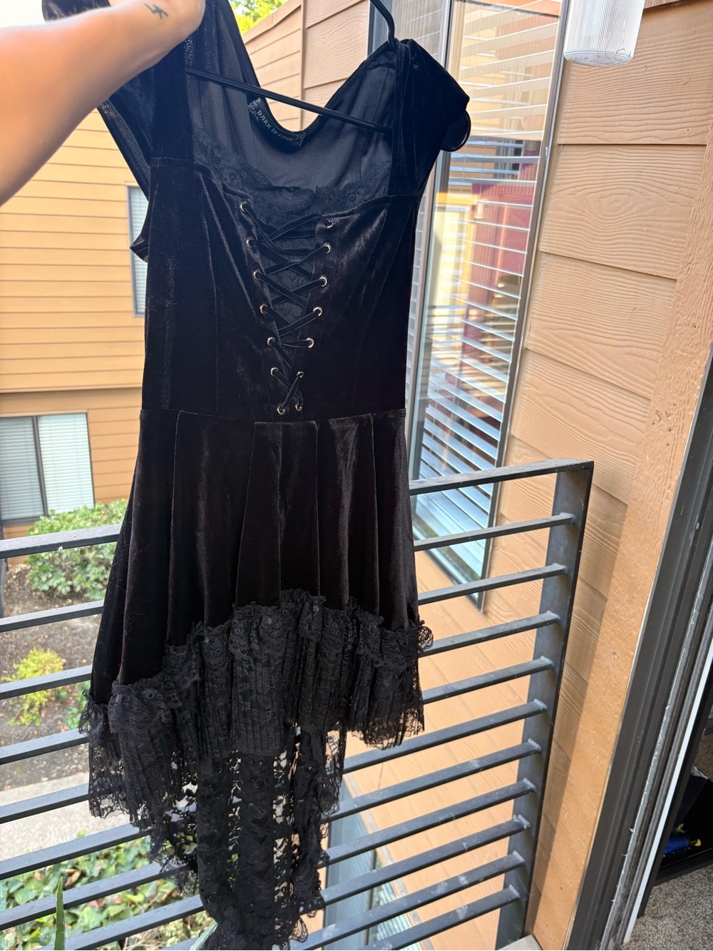 ๐ค black vampire y2k vibes lace up gothic party dress ๐ค